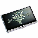 Business Card Holder Inlaid with Mother of Pearl Chunwha